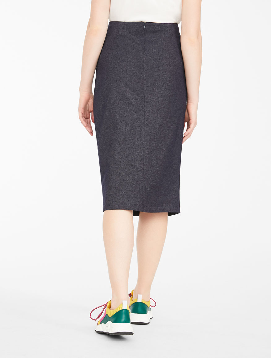 Denim-effect jersey skirt Weekend Maxmara Denim-effect jersey skirt Weekend Maxmara