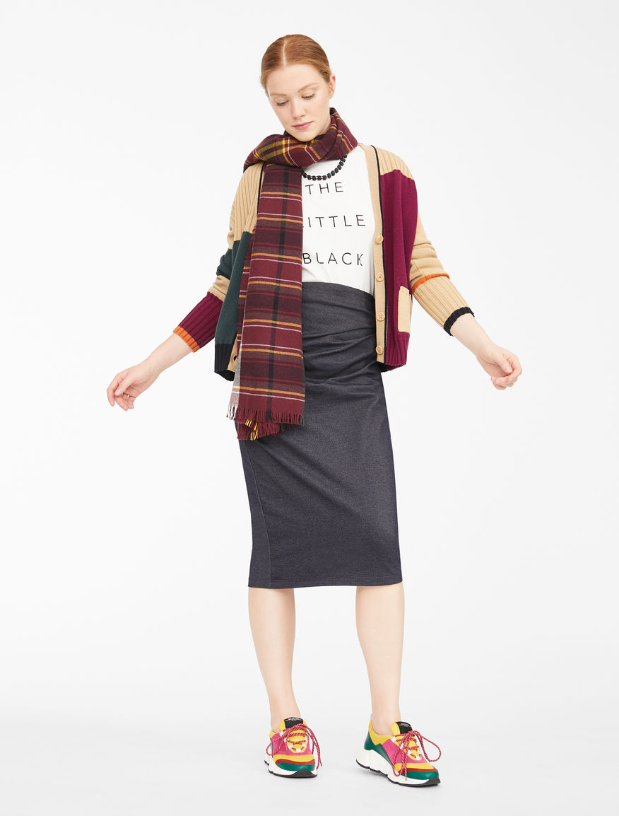 Denim-effect jersey skirt Weekend Maxmara Denim-effect jersey skirt Weekend Maxmara
