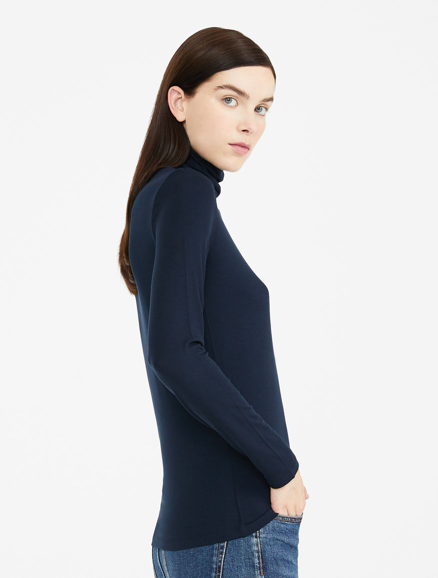 Viscose jersey polo neck jumper Weekend Maxmara Viscose jersey polo neck jumper Weekend Maxmara