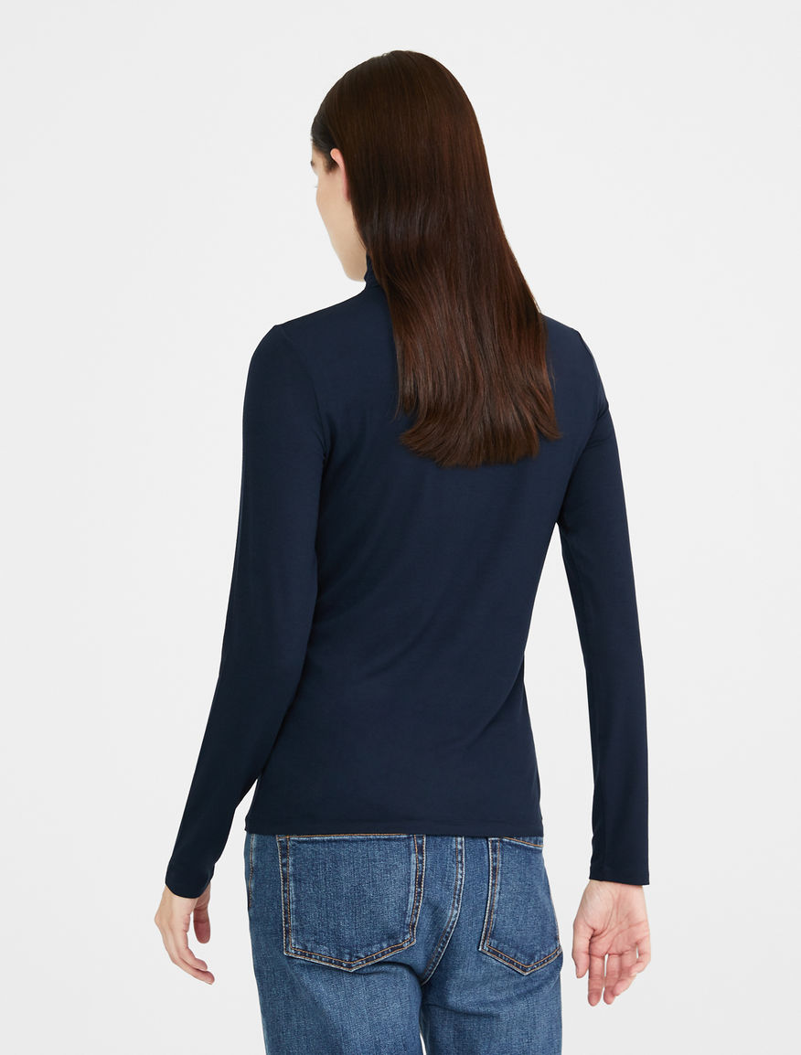 Viscose jersey polo neck jumper Weekend Maxmara Viscose jersey polo neck jumper Weekend Maxmara