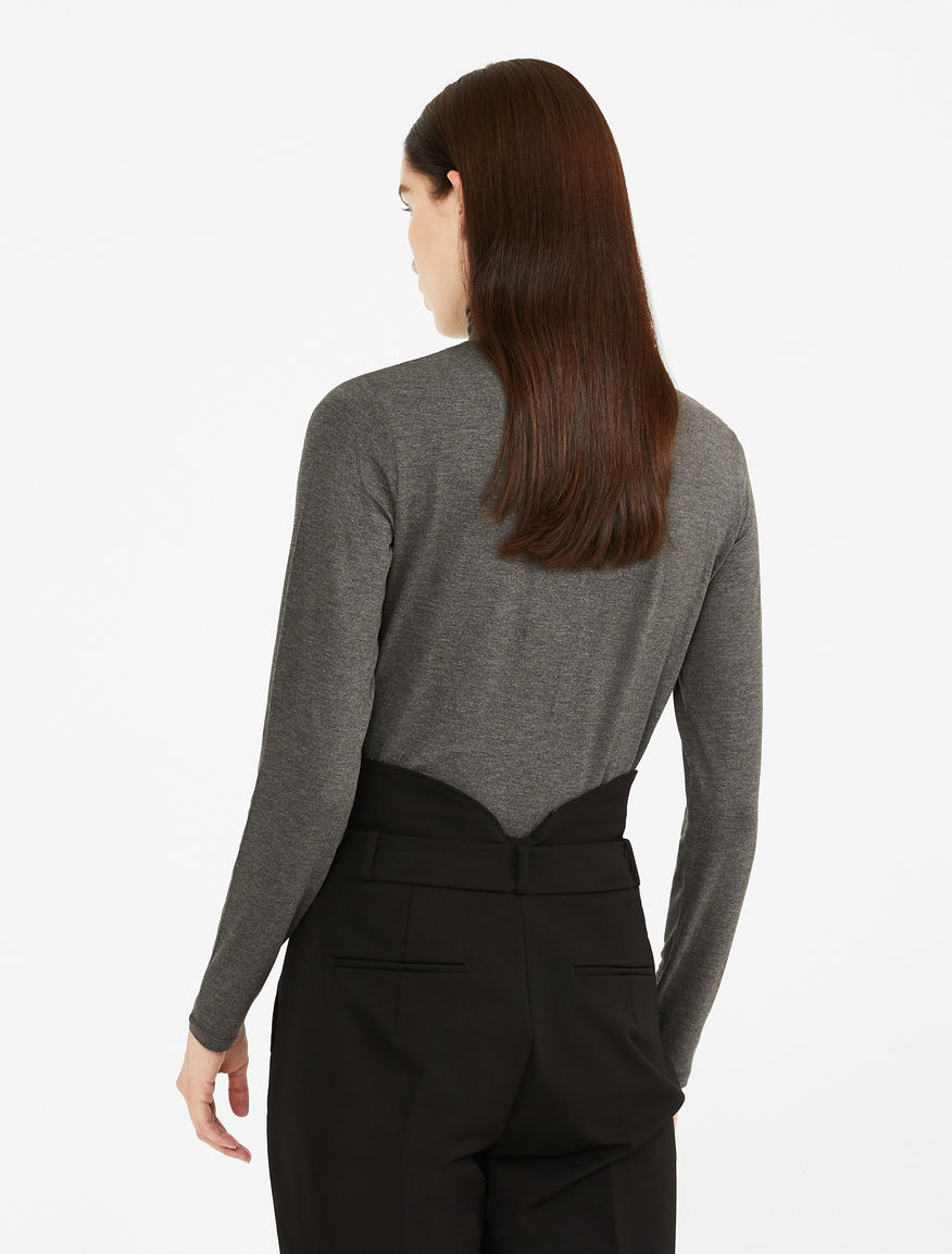 Viscose jersey polo neck jumper Weekend Maxmara Viscose jersey polo neck jumper Weekend Maxmara
