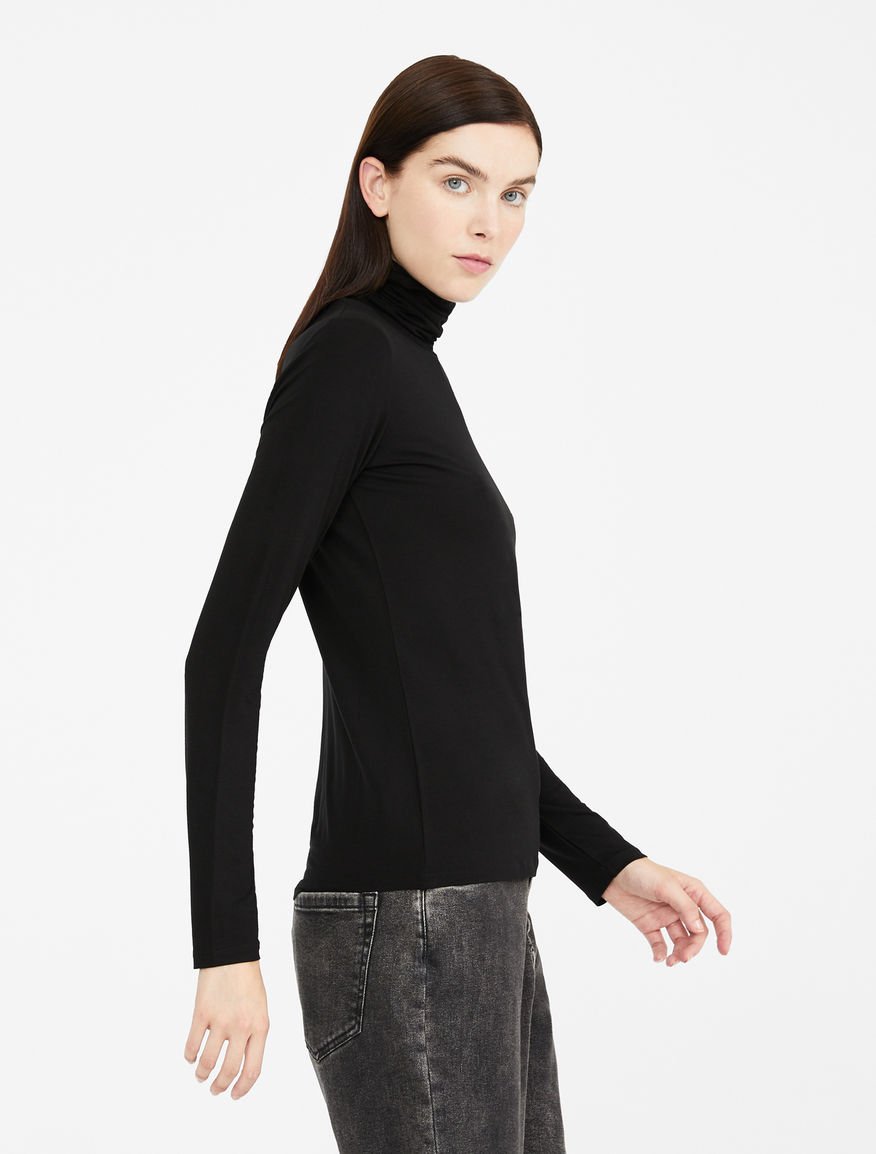 Viscose jersey polo neck jumper Weekend Maxmara Viscose jersey polo neck jumper Weekend Maxmara