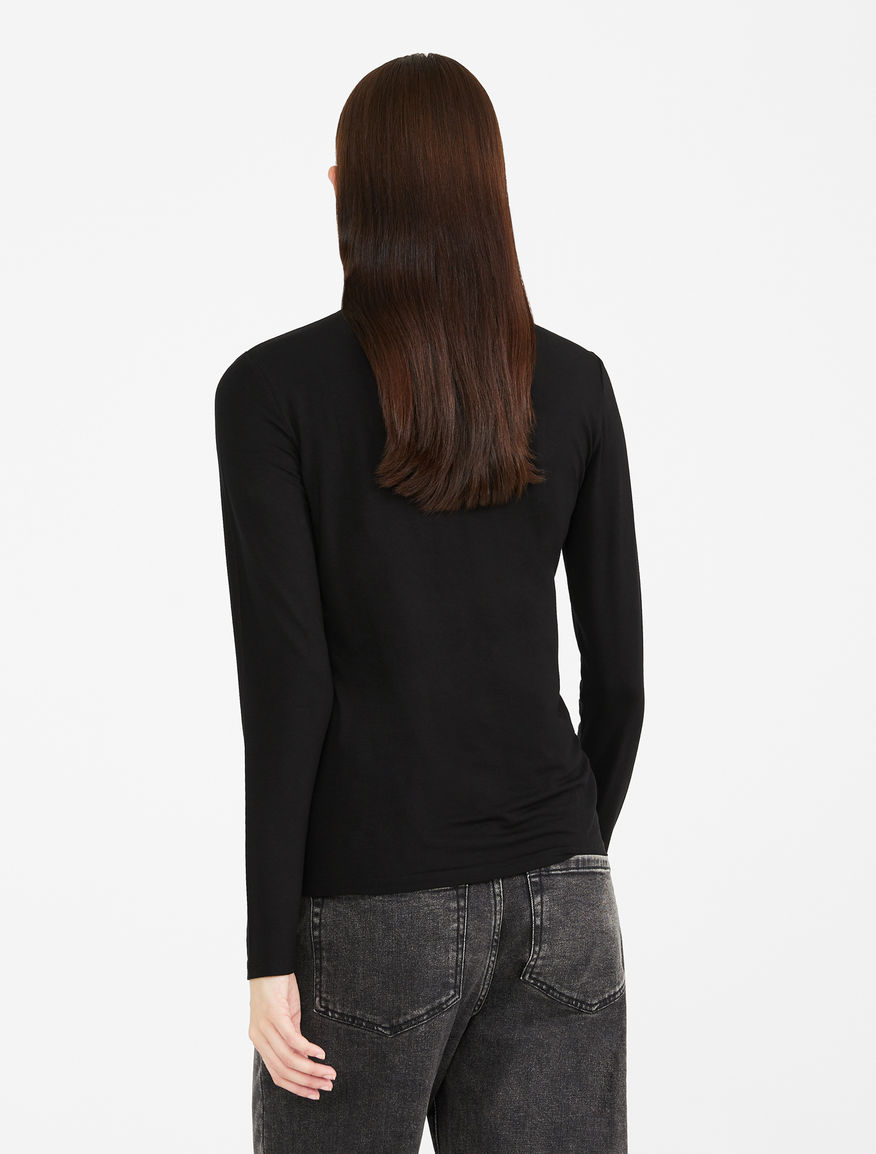 Viscose jersey polo neck jumper Weekend Maxmara Viscose jersey polo neck jumper Weekend Maxmara