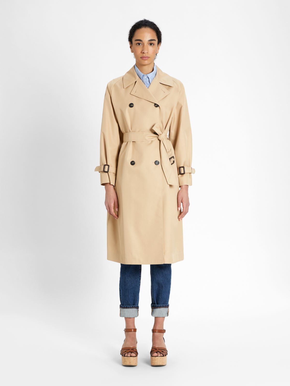 Water-repellent gabardine trench coat Weekend Maxmara Water-repellent gabardine trench coat Weekend Maxmara