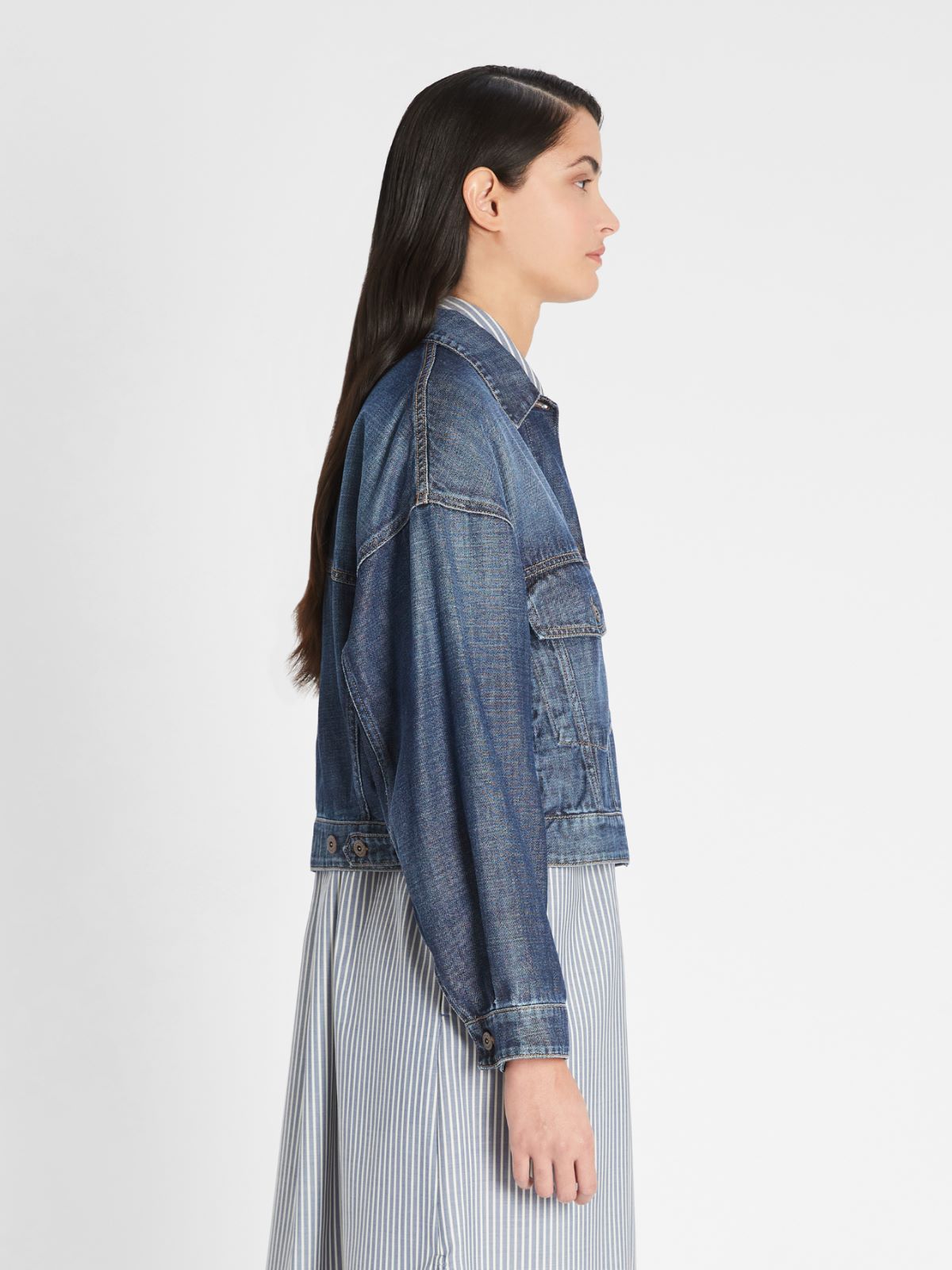 Giacca in denim di cotone Weekend Maxmara Giacca in denim di cotone Weekend Maxmara