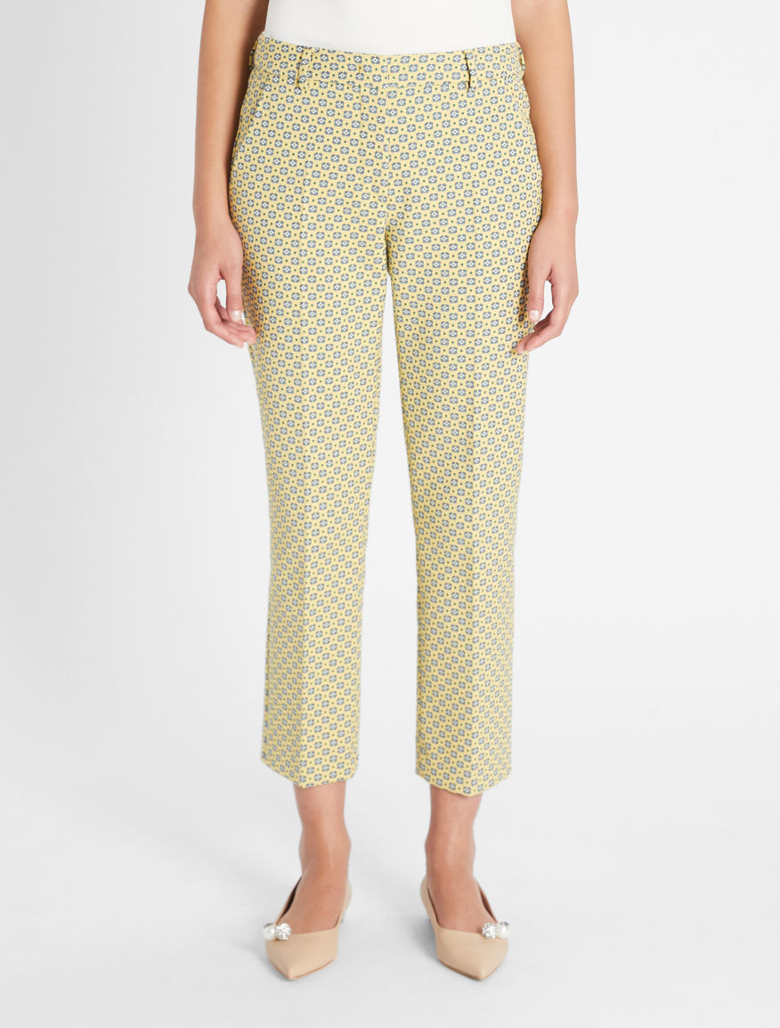 Cotton jacquard trousers Weekend Maxmara Cotton jacquard trousers Weekend Maxmara