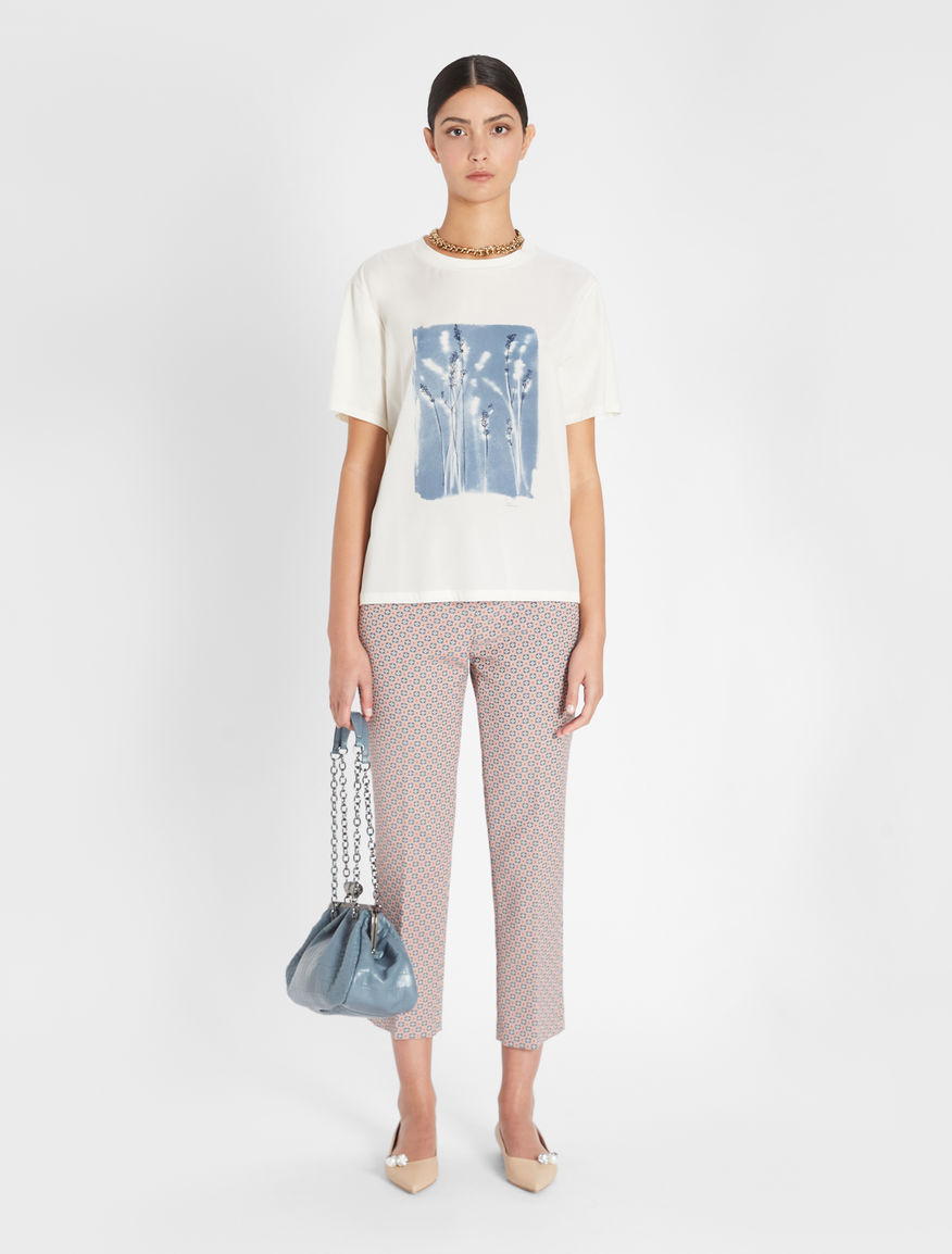 Pantaloni in cotone jacquard Weekend Maxmara Pantaloni in cotone jacquard Weekend Maxmara