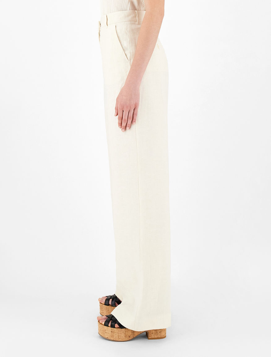 Linen canvas trousers Weekend Maxmara Linen canvas trousers Weekend Maxmara