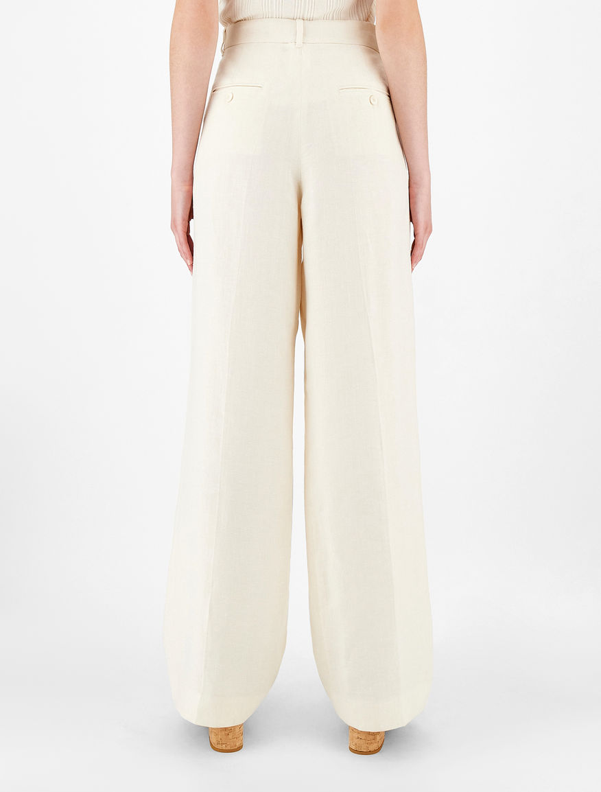 Linen canvas trousers Weekend Maxmara Linen canvas trousers Weekend Maxmara
