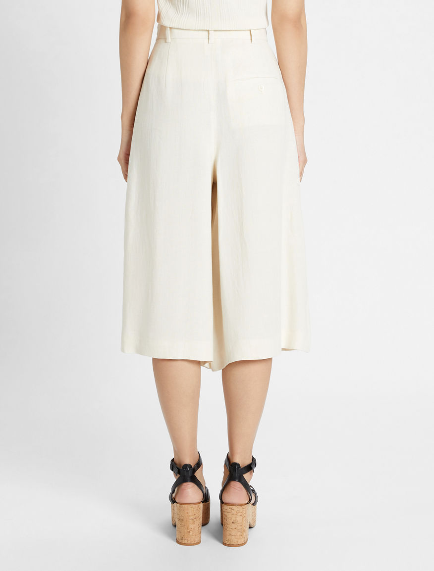 Linen canvas culottes Weekend Maxmara Linen canvas culottes Weekend Maxmara