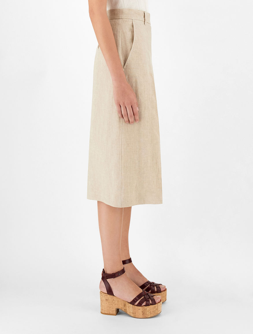 Linen canvas culottes Weekend Maxmara Linen canvas culottes Weekend Maxmara