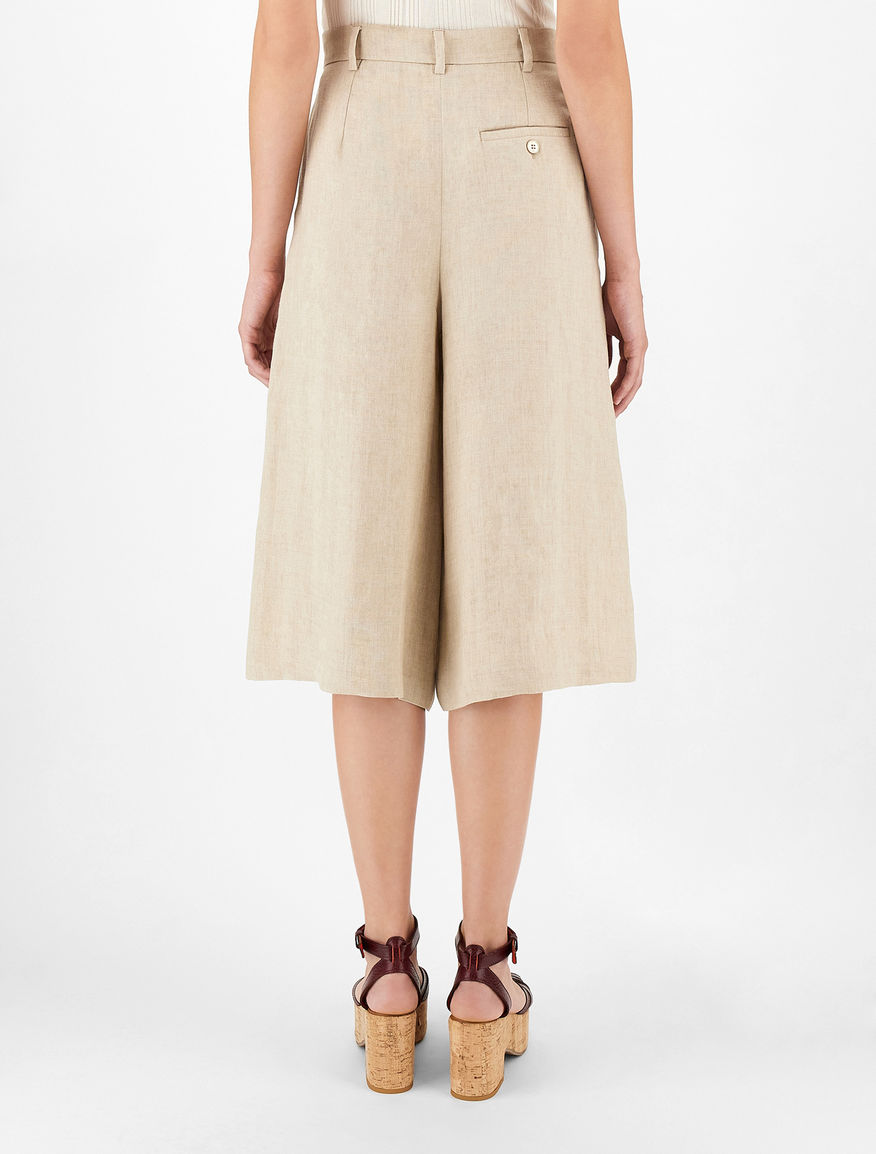 Linen canvas culottes Weekend Maxmara Linen canvas culottes Weekend Maxmara
