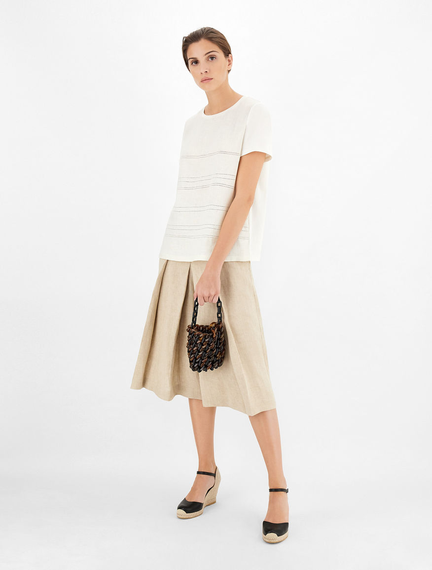 Linen canvas culottes Weekend Maxmara Linen canvas culottes Weekend Maxmara