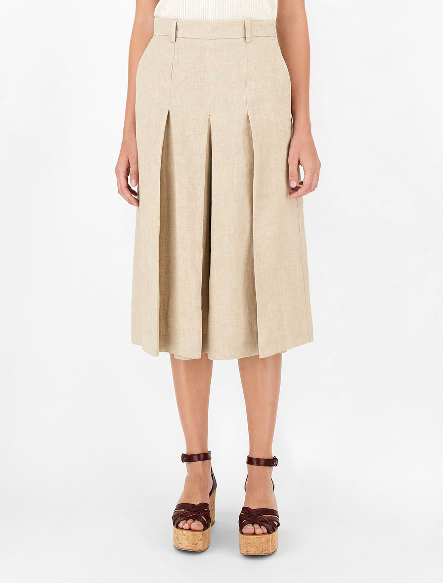 Linen canvas culottes Weekend Maxmara Linen canvas culottes Weekend Maxmara