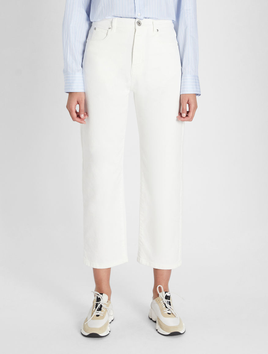 Cotton bull denim trousers Weekend Maxmara Cotton bull denim trousers Weekend Maxmara