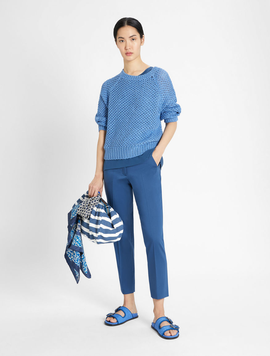 Cotton sateen trousers Weekend Maxmara Cotton sateen trousers Weekend Maxmara