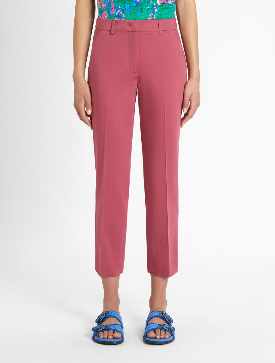 Pantaloni in raso di cotone Weekend Maxmara Pantaloni in raso di cotone Weekend Maxmara
