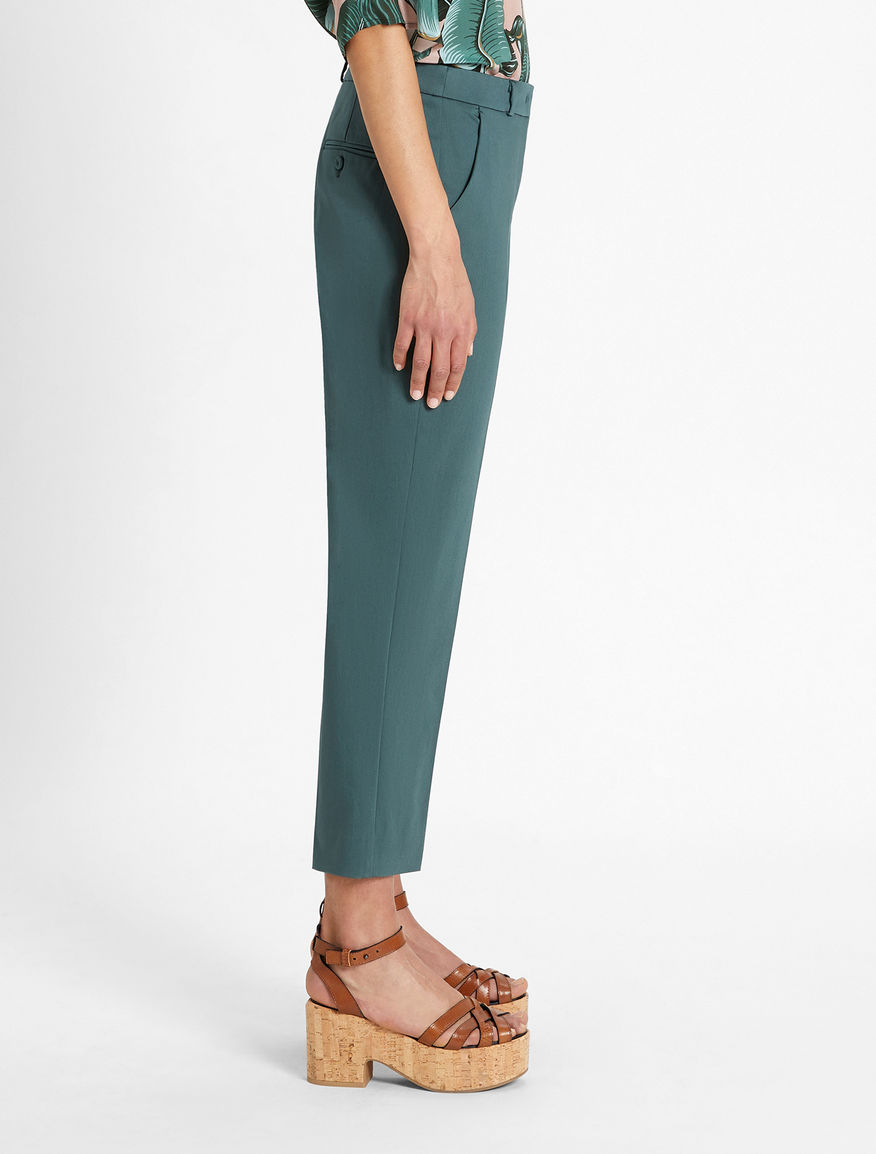 Cotton sateen trousers Weekend Maxmara Cotton sateen trousers Weekend Maxmara