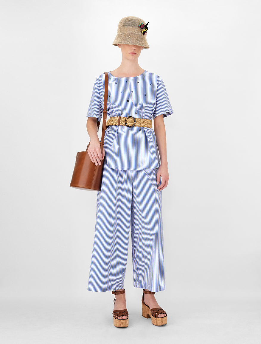 Cotton poplin trousers Weekend Maxmara Cotton poplin trousers Weekend Maxmara