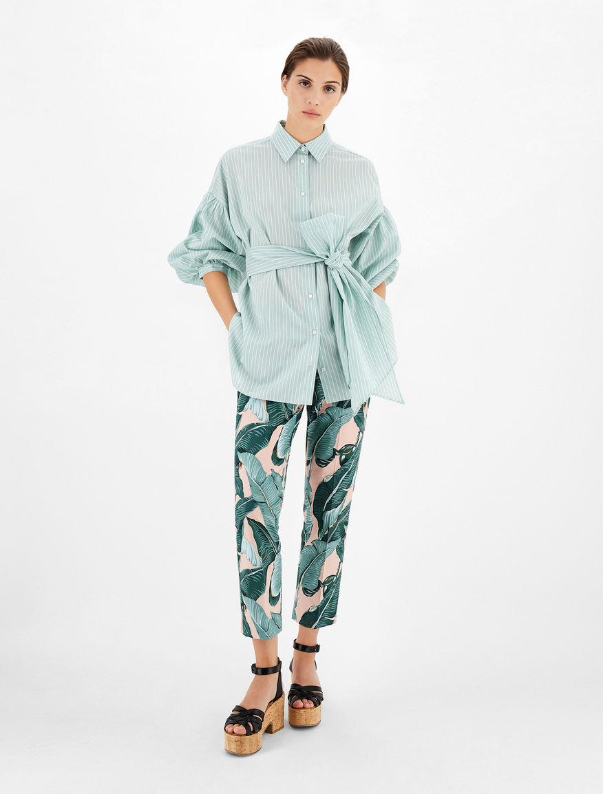 Cotton faille trousers Weekend Maxmara Cotton faille trousers Weekend Maxmara