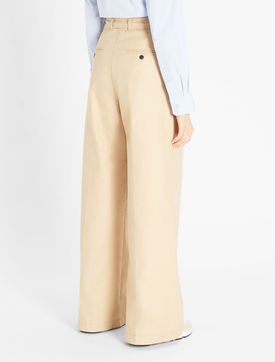 Cotton twill trousers Weekend Maxmara Cotton twill trousers Weekend Maxmara