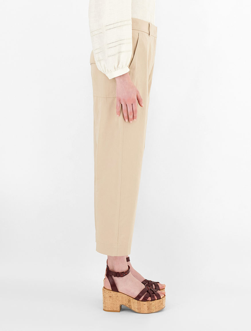 Cotton sateen trousers Weekend Maxmara Cotton sateen trousers Weekend Maxmara