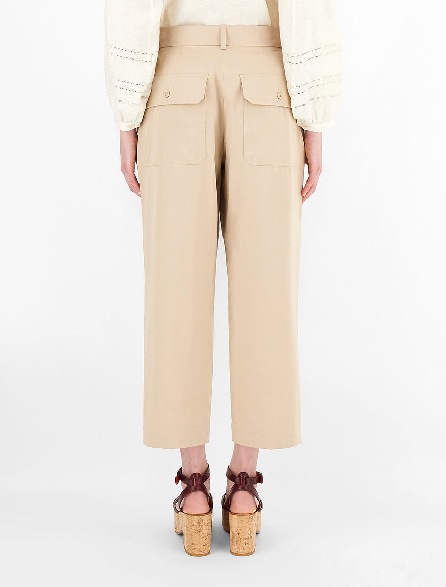 Cotton sateen trousers Weekend Maxmara Cotton sateen trousers Weekend Maxmara