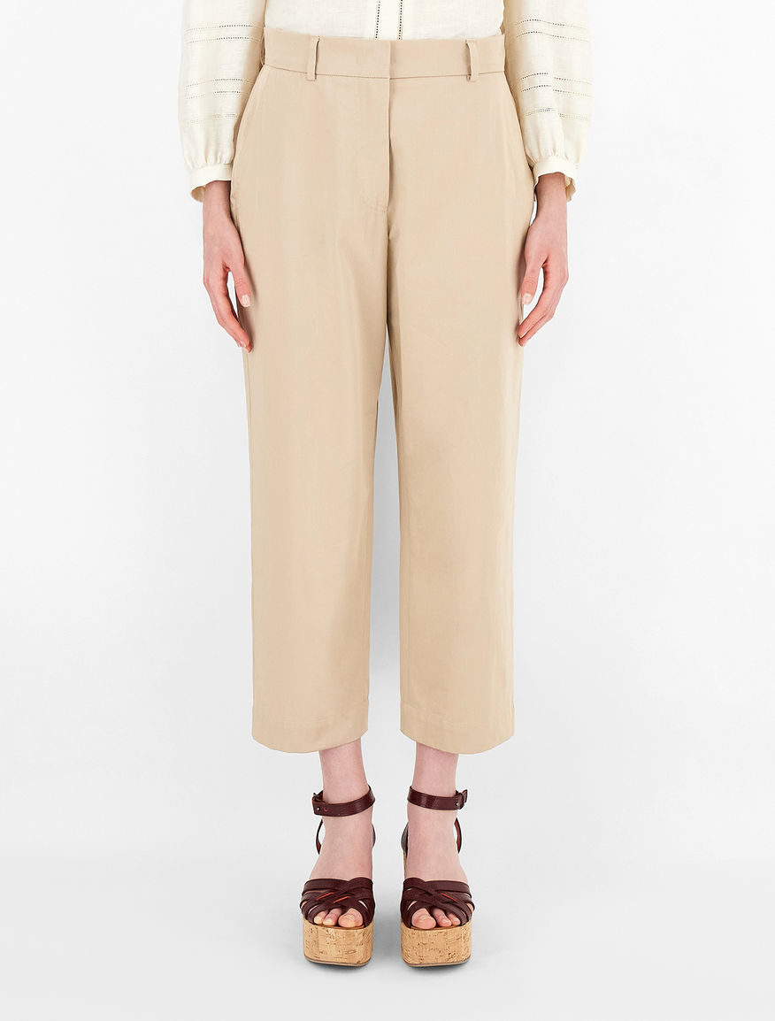 Cotton sateen trousers Weekend Maxmara Cotton sateen trousers Weekend Maxmara