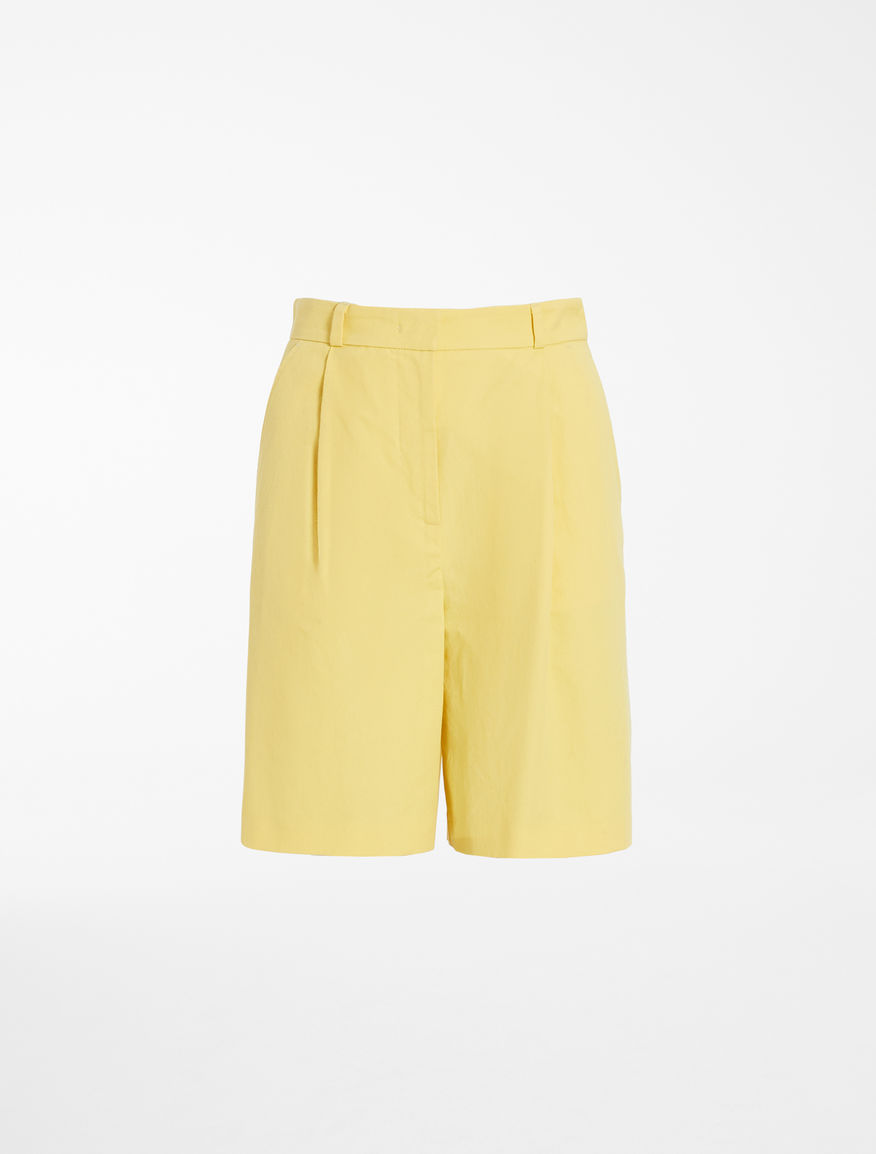 Cotton and linen twill shorts Weekend Maxmara Cotton and linen twill shorts Weekend Maxmara