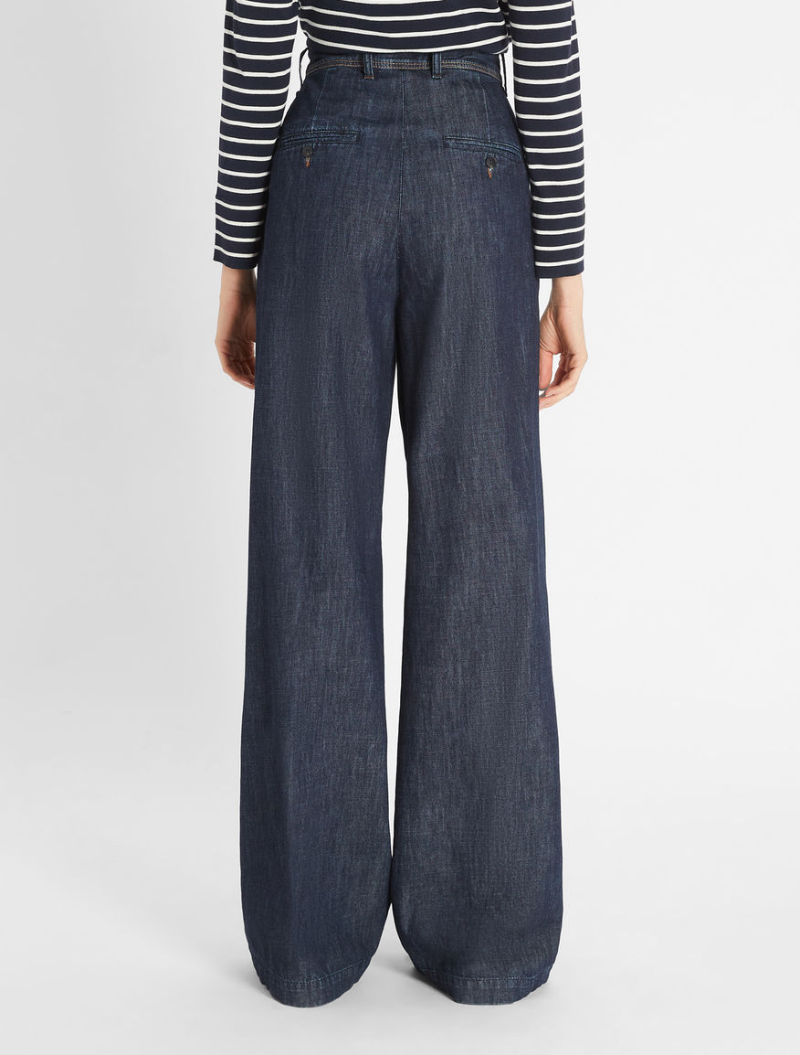 Cotton denim trousers Weekend Maxmara Cotton denim trousers Weekend Maxmara