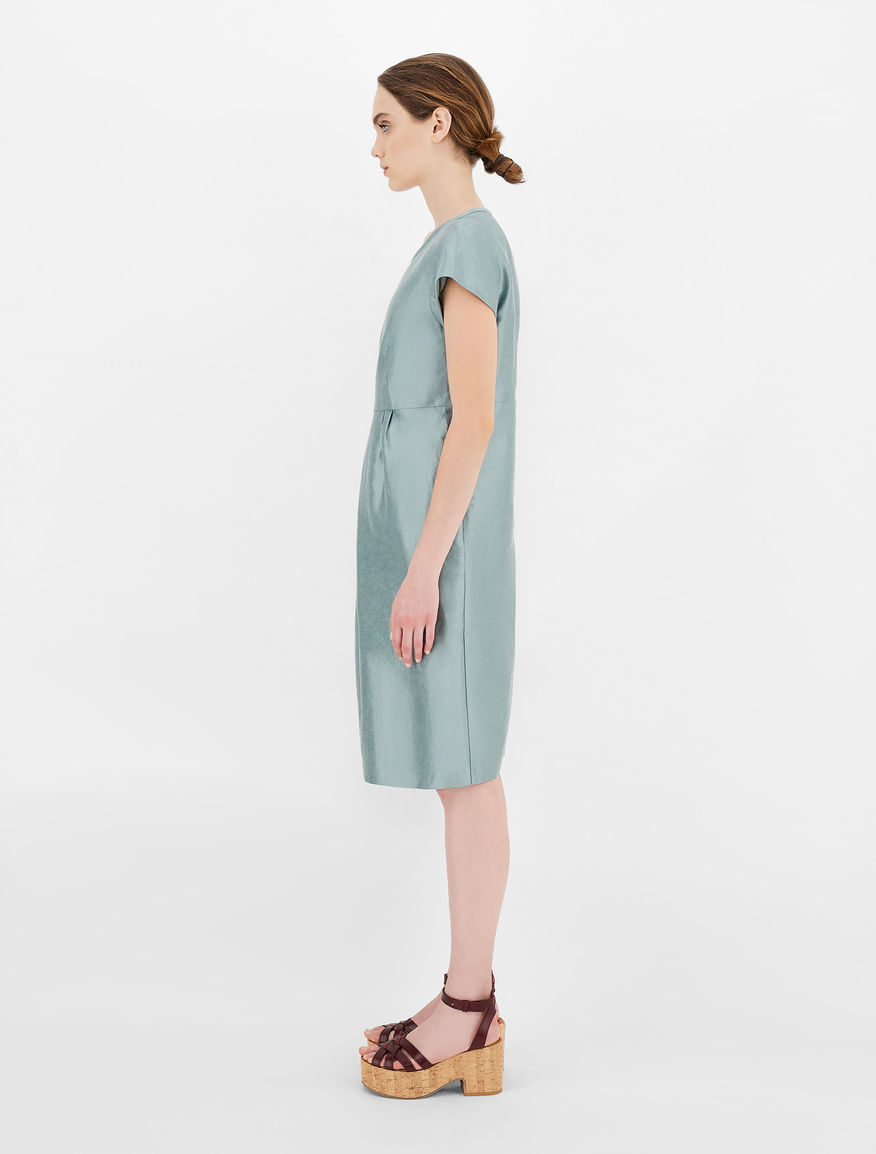 Linen and silk satin dress Weekend Maxmara Linen and silk satin dress Weekend Maxmara