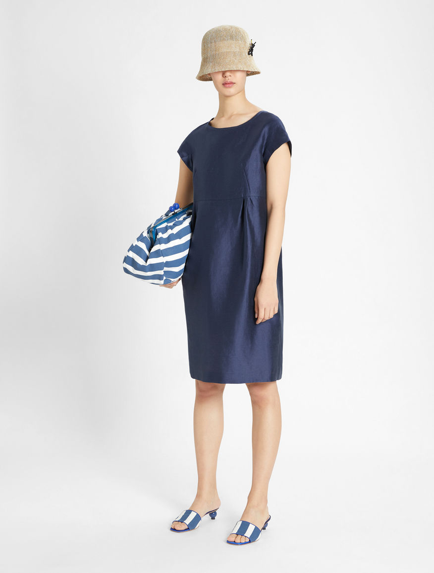 Linen and silk satin dress Weekend Maxmara Linen and silk satin dress Weekend Maxmara
