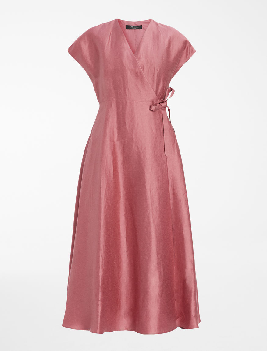 Dress in linen satin and silk Weekend Maxmara Dress in linen satin and silk Weekend Maxmara