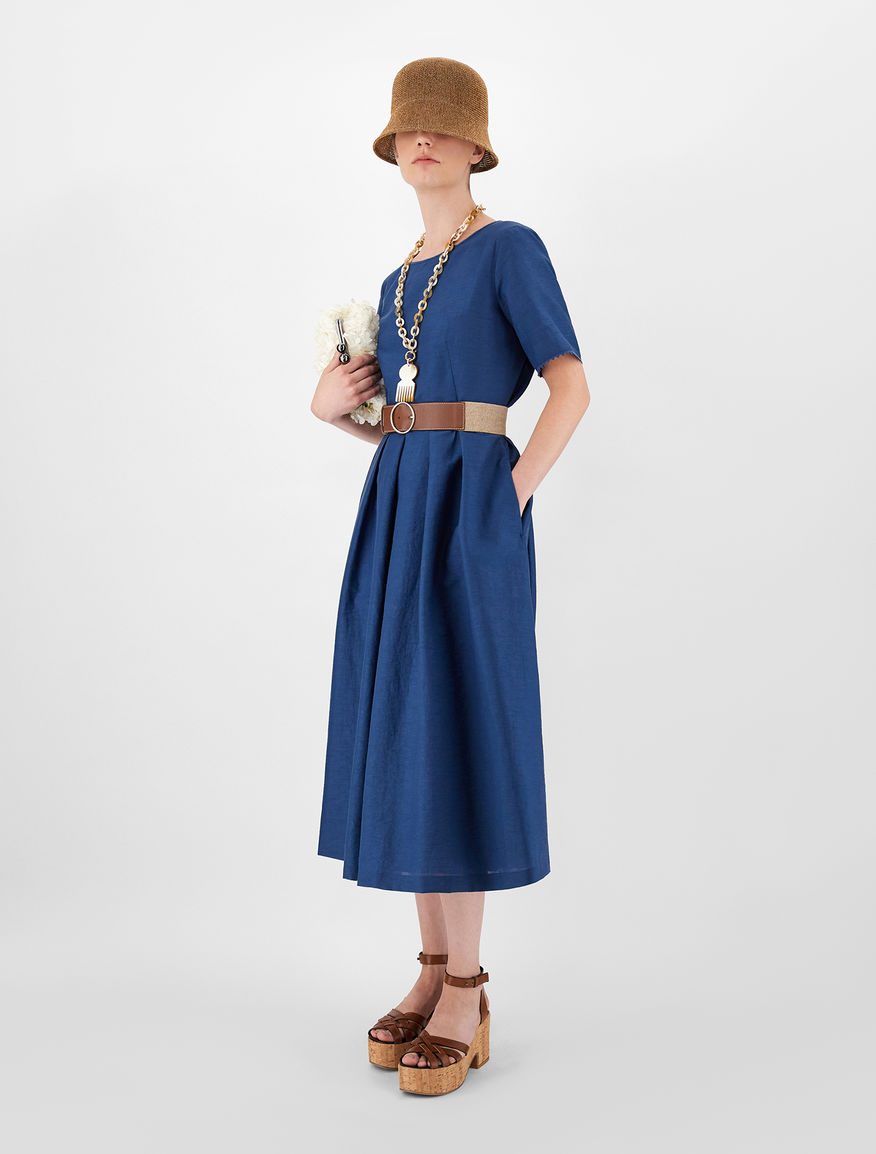 Linen and cotton fabric dress Weekend Maxmara Linen and cotton fabric dress Weekend Maxmara