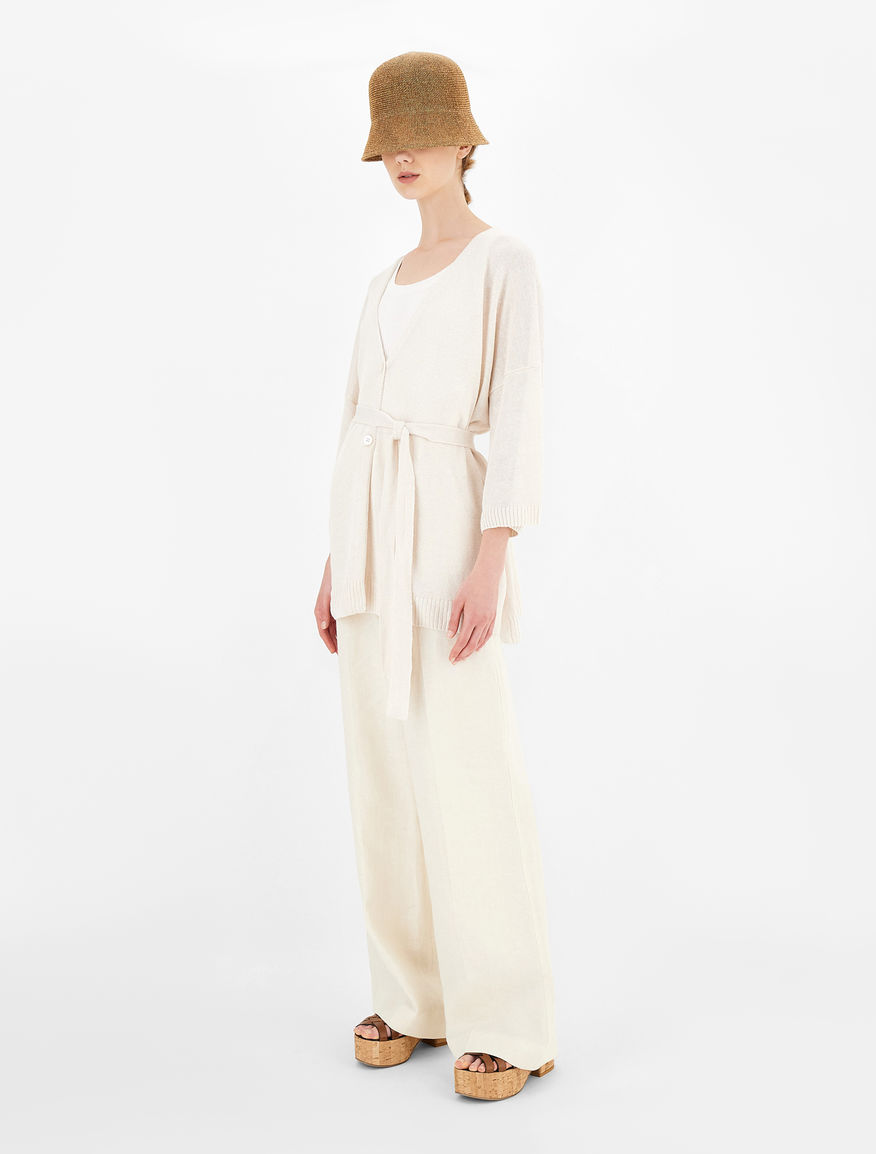 Linen cordonnet cardigan Weekend Maxmara Linen cordonnet cardigan Weekend Maxmara