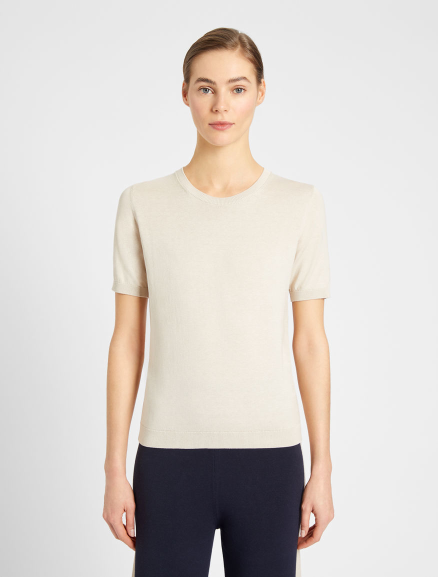 Silk and cotton yarn sweater Weekend Maxmara Silk and cotton yarn sweater Weekend Maxmara
