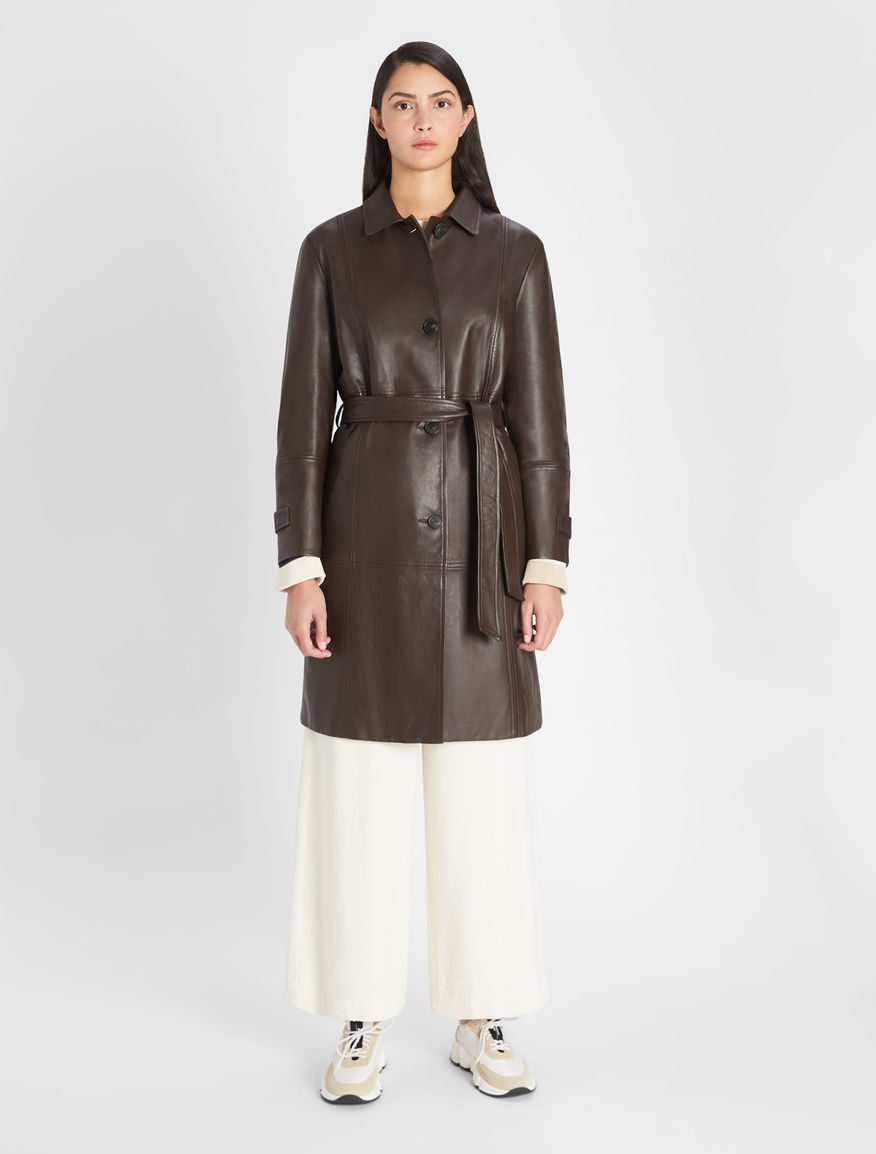 Nappa leather trench coat Weekend Maxmara Nappa leather trench coat Weekend Maxmara
