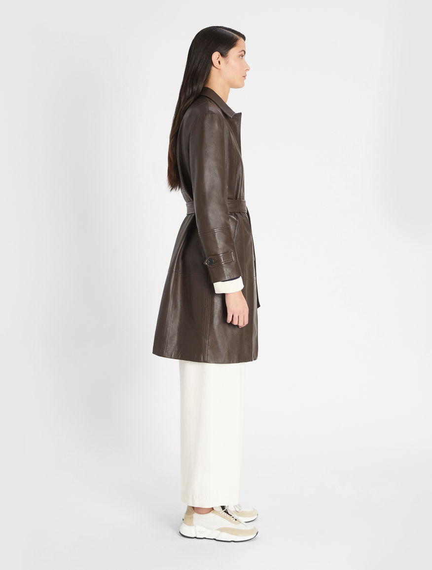 Nappa leather trench coat Weekend Maxmara Nappa leather trench coat Weekend Maxmara