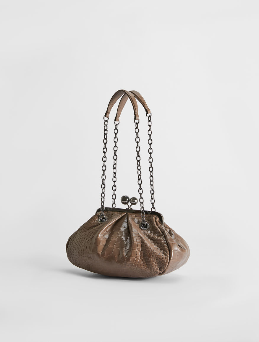 Croc-print leather Pasticcino Bag Weekend Maxmara Croc-print leather Pasticcino Bag Weekend Maxmara