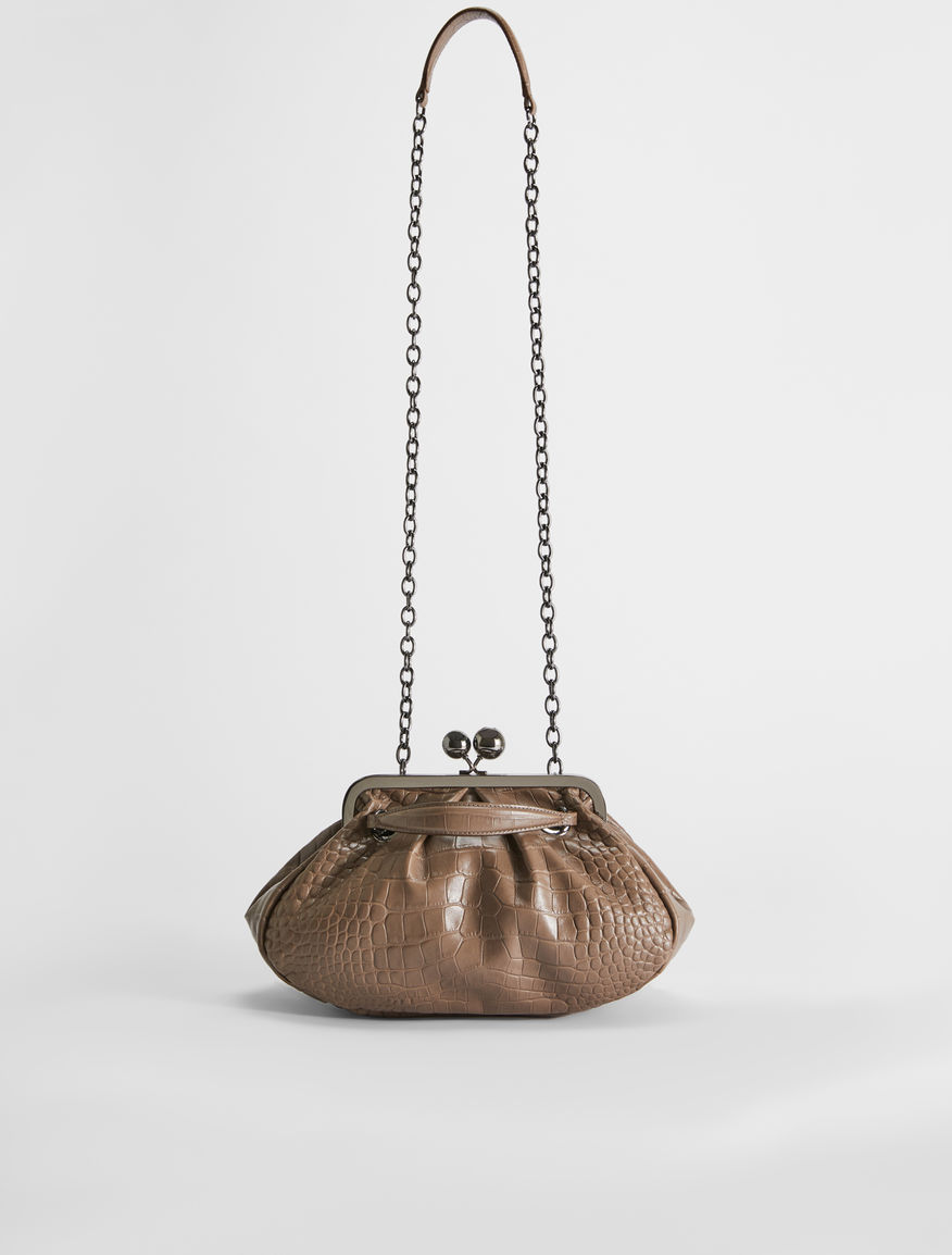 Croc-print leather Pasticcino Bag Weekend Maxmara Croc-print leather Pasticcino Bag Weekend Maxmara