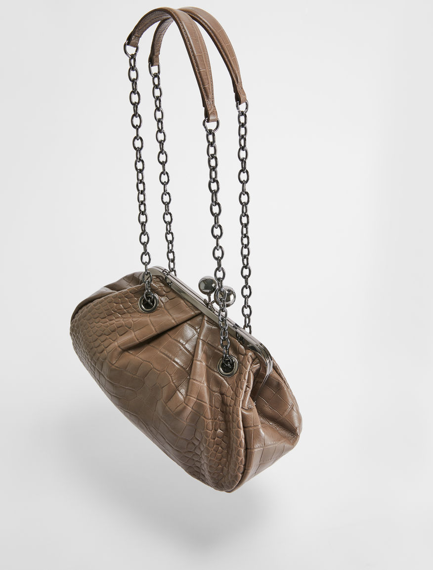 Croc-print leather Pasticcino Bag Weekend Maxmara Croc-print leather Pasticcino Bag Weekend Maxmara
