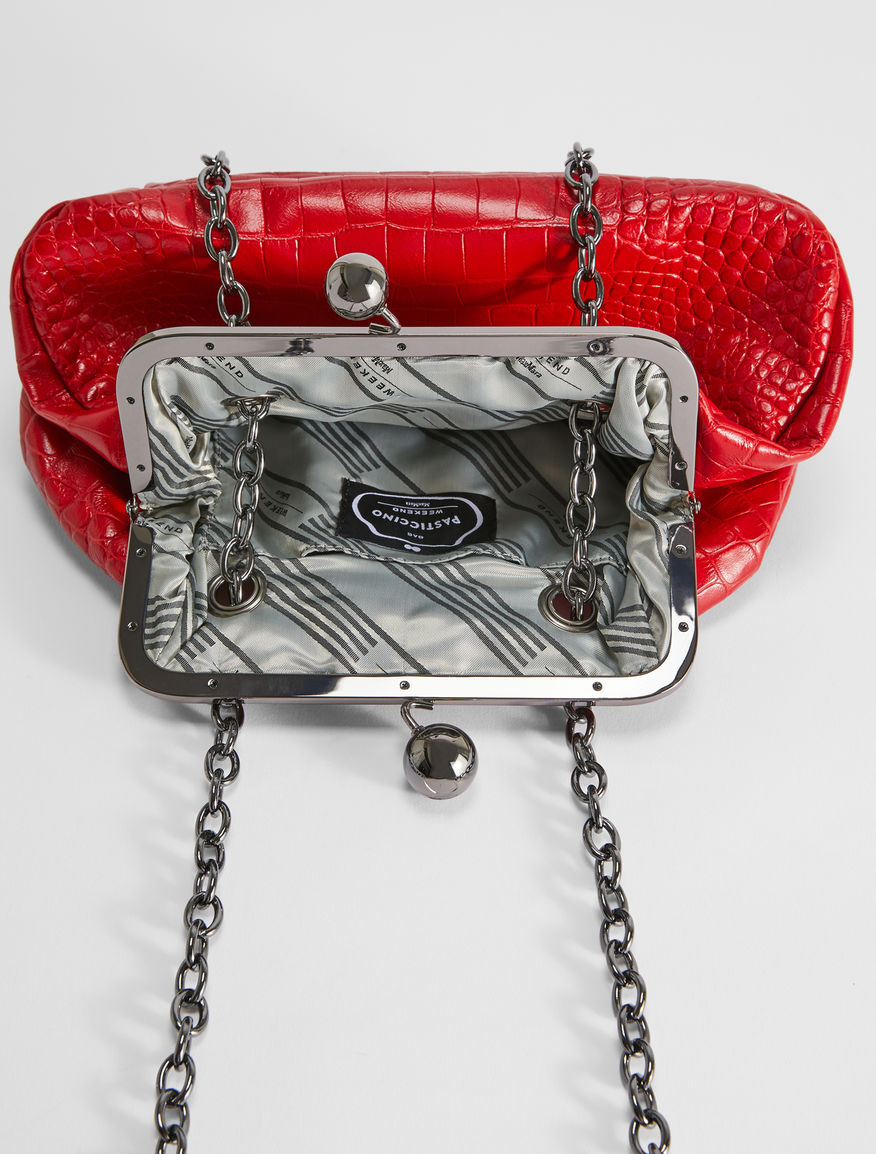 Croc-print leather Pasticcino Bag Weekend Maxmara Croc-print leather Pasticcino Bag Weekend Maxmara