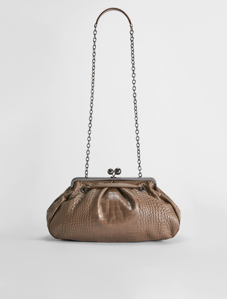Large croc-print leather Pasticcino Bag Weekend Maxmara Large croc-print leather Pasticcino Bag Weekend Maxmara