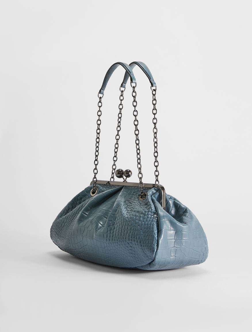 Large croc-print leather Pasticcino Bag Weekend Maxmara Large croc-print leather Pasticcino Bag Weekend Maxmara