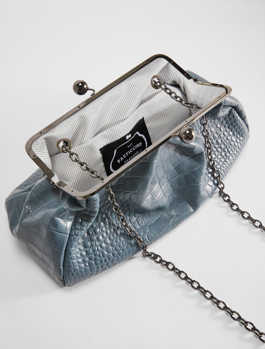 Large croc-print leather Pasticcino Bag Weekend Maxmara Large croc-print leather Pasticcino Bag Weekend Maxmara
