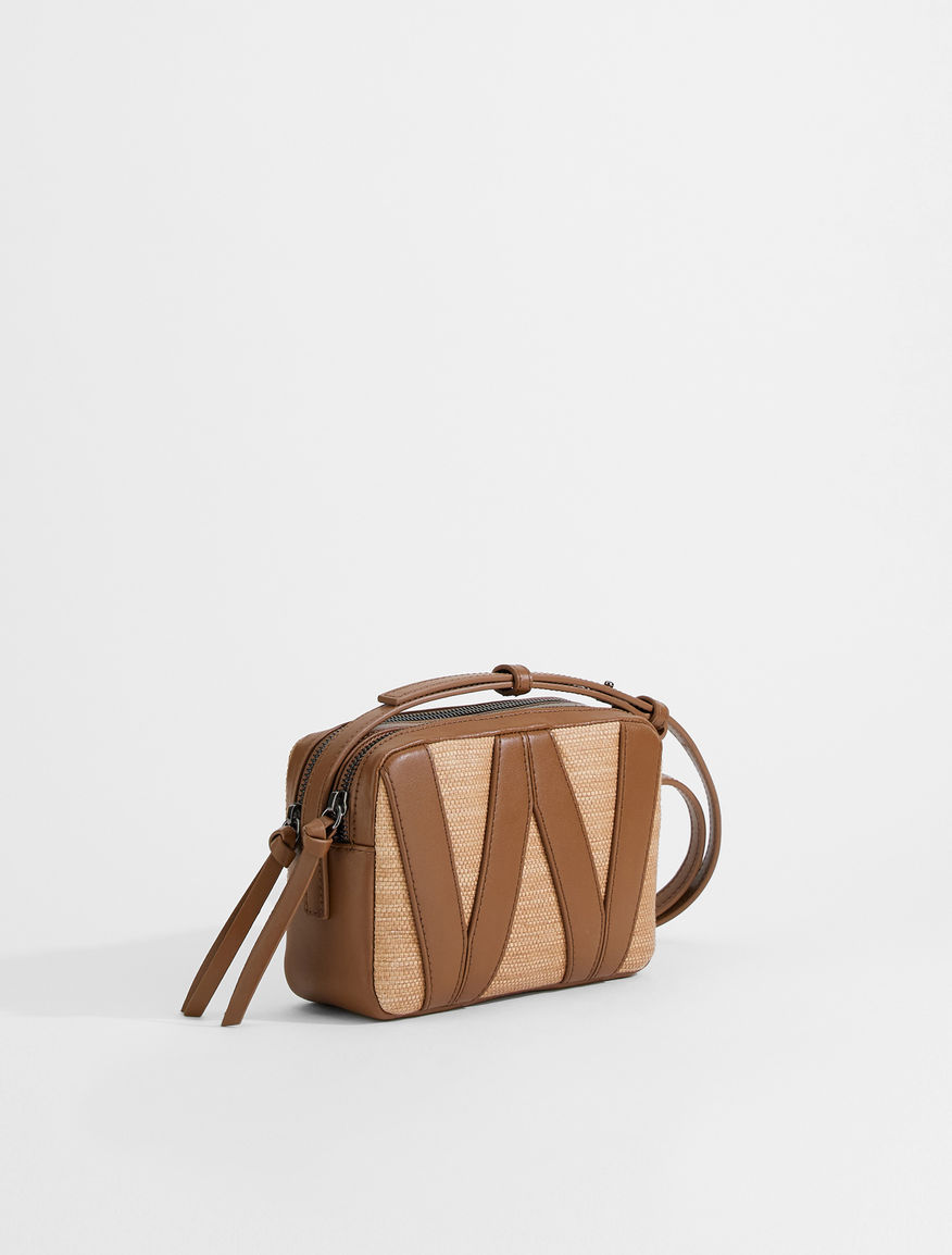 Straw effect canvas camera bag Weekend Maxmara Straw effect canvas camera bag Weekend Maxmara