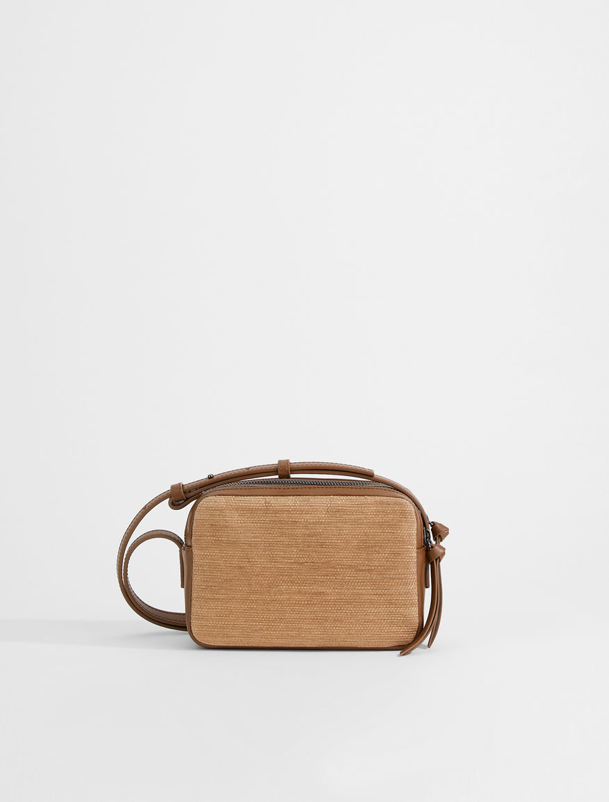 Straw effect canvas camera bag Weekend Maxmara Straw effect canvas camera bag Weekend Maxmara