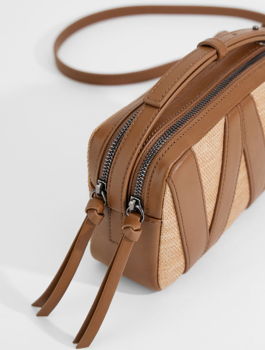 Straw effect canvas camera bag Weekend Maxmara Straw effect canvas camera bag Weekend Maxmara