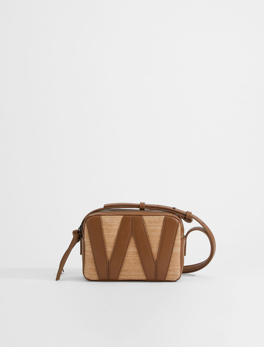 Straw effect canvas camera bag Weekend Maxmara Straw effect canvas camera bag Weekend Maxmara