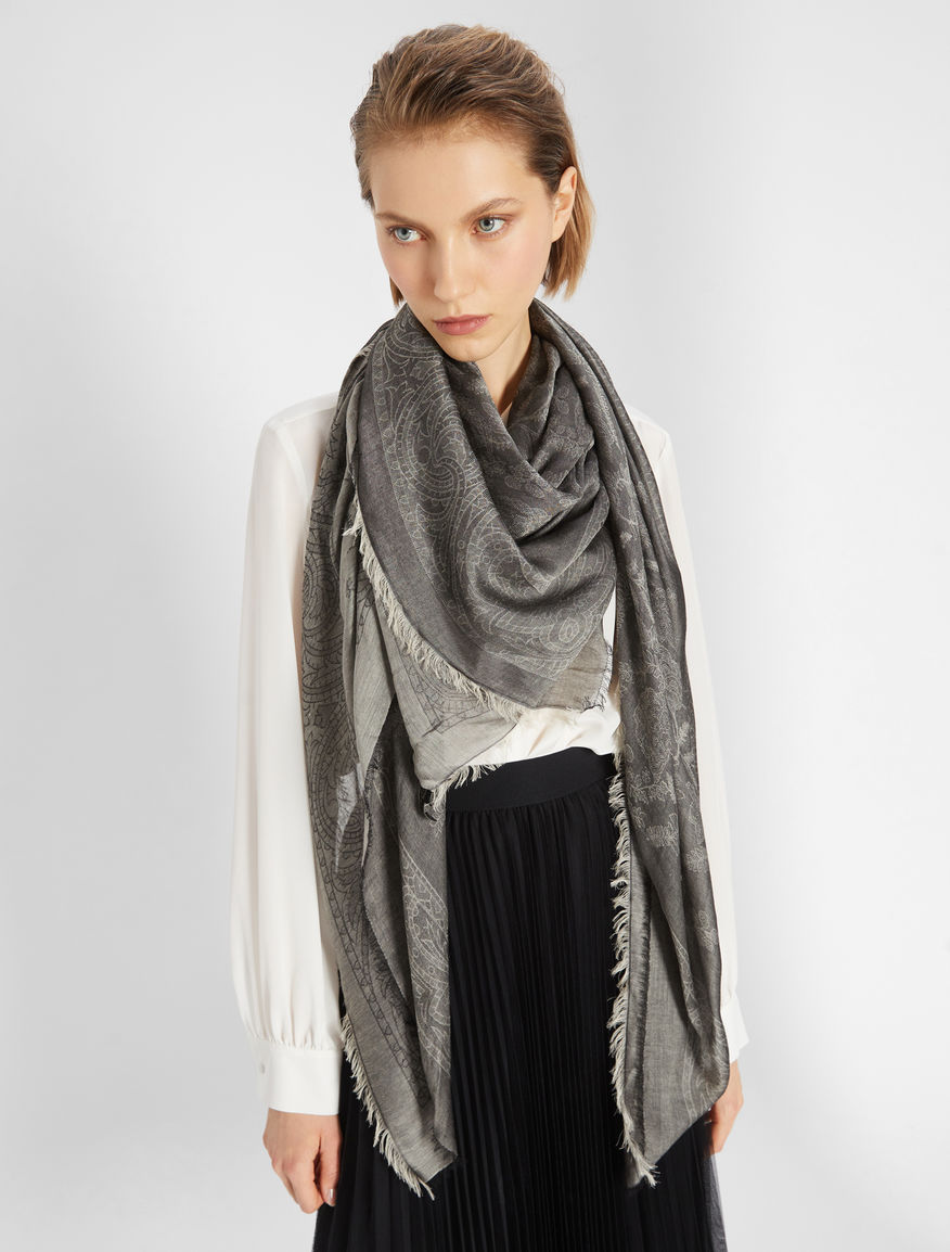 Silk and cotton shawl Weekend Maxmara Silk and cotton shawl Weekend Maxmara